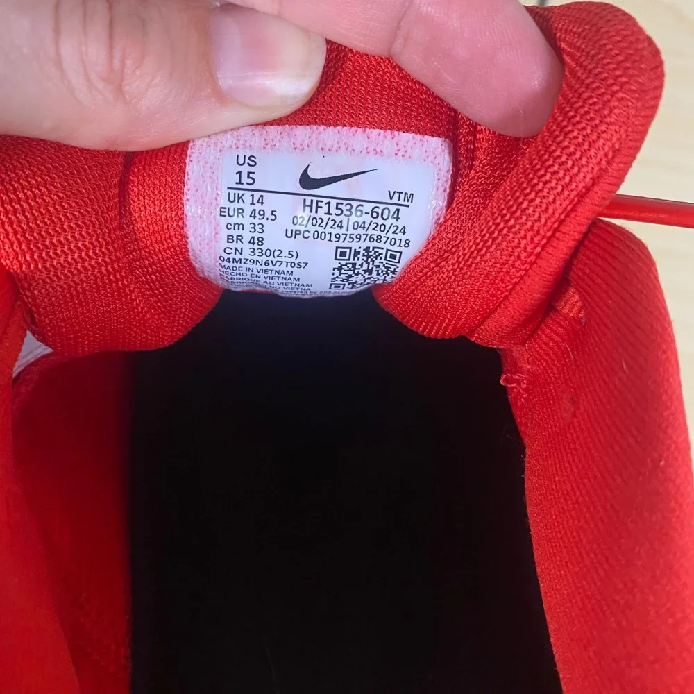 Nike Air Zoom Pegasus 41 Running Shoes Sneakers Mens Size 15 Red - Picture 7 of 15